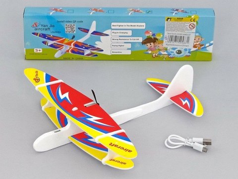 Adar Samolot piankowy z silnieczkiem ładowarka USB Adar (512450)