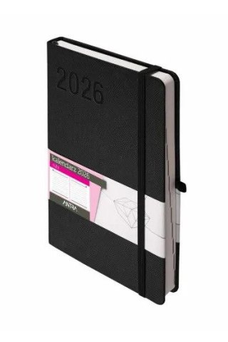 Antra Kalendarz książkowy (terminarz) 2026 RUBI terminarz A5 Antra (czarny)