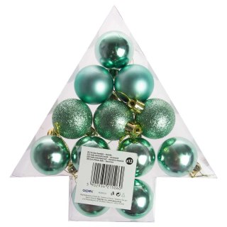 Arpex Bombki komplet w choince (12 szt.) miętowe plastik Arpex (BN7919MIE-7865)
