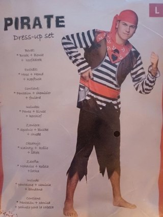 Bemag Kostium dla dorosłych, Pirat rozmiar L Bemag