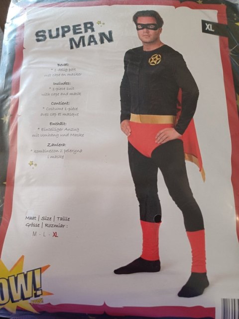 Bemag Kostium dla dorosłych, bohater rozmiar M,L lub XL Bemag