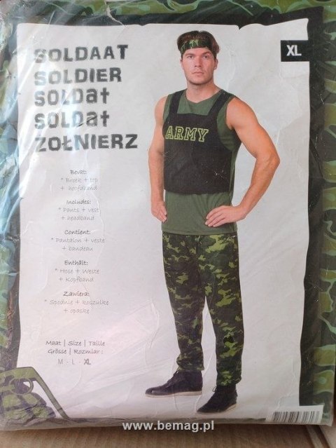 Bemag Kostium dla dorosłych, żołnierza XL Bemag