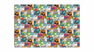 Biurfol Podkład na biurko KOMIKS mix nadruk PVC PCW [mm:] 380x580 Biurfol (NPB-02-11)