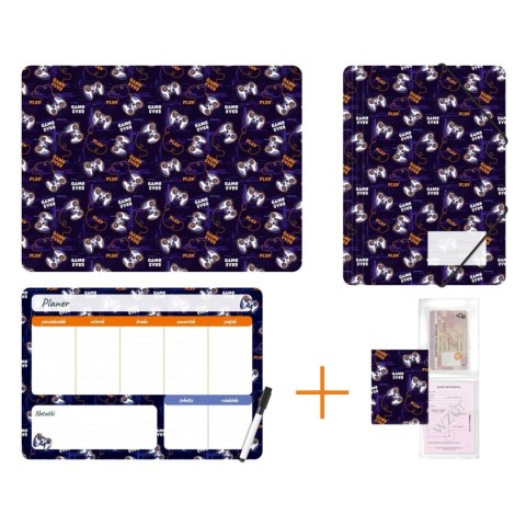 Biurfol Zestaw szkolny GAMEPAD 4 el. Biurfol (KPL-NADRUK-01-33)