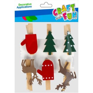 Craft with Fun Ozdoba świąteczna BN Mix wzorów Craft with Fun (501911)