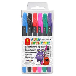 Fun&Joy Flamaster dwustronny 6 kol. Fun&Joy (FJ-275-6)