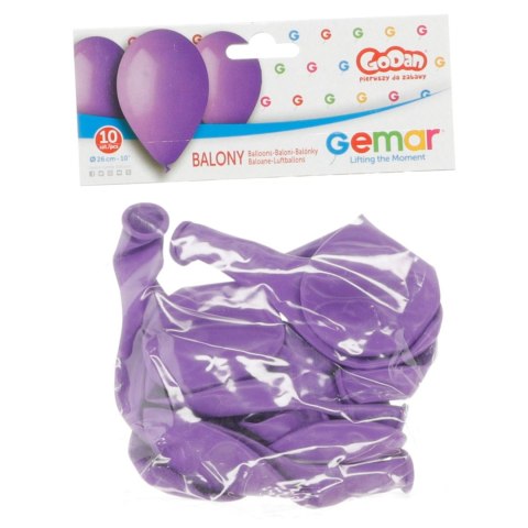 Godan Balon gumowy BALON PASTEL pastelowy fiolet 10cal Godan (G90/49/10)