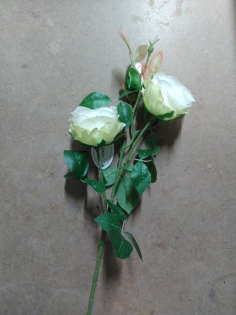 Home And Garden Kwiaty róża 3 szt. 67cm biała Home And Garden (6751)