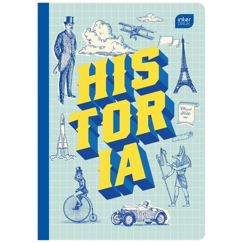 Interdruk Zeszyt tematyczny HISTORIA A5 60k. 70g krata Interdruk (ZE60HIS#)