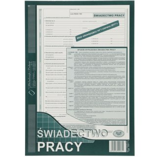 Michalczyk i Prokop Druk offsetowy Świadectwo pracy A4 A4 40k. Michalczyk i Prokop (501-1N)