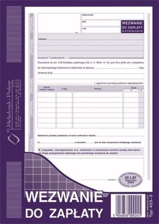 Michalczyk i Prokop Druk samokopiujący S o/1k A5 80k. Michalczyk i Prokop (423-3)