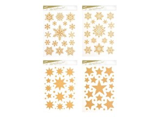 Naklejki świąteczne Boże Narodzenie brokatowe (8886075)