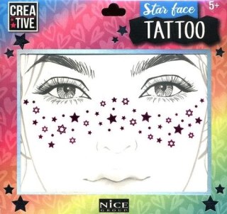 Nice Group Naklejana biżuteria Zestaw kreatywny do ozdabiania twarzy Gwiazdki Nice Group (6040)
