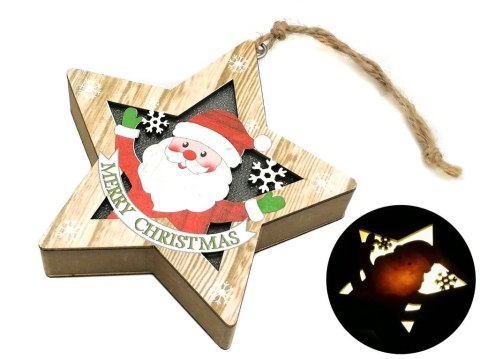 One Dollar Ozdoba świąteczna zawieszka drewniana led One Dollar (355668)