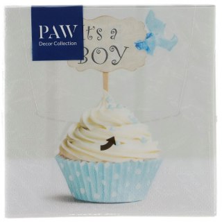 Paw Serwetki Lunch Blue cupcake mix bibuła [mm:] 330x330 Paw (SDL150800)