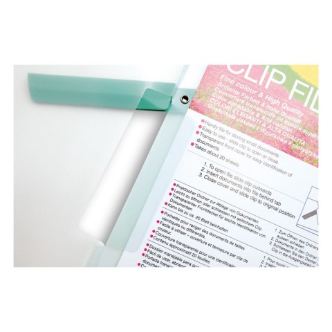 Pentel Skoroszyt z klipem A4 zielony polipropylen PP Pentel (DCB14-D)