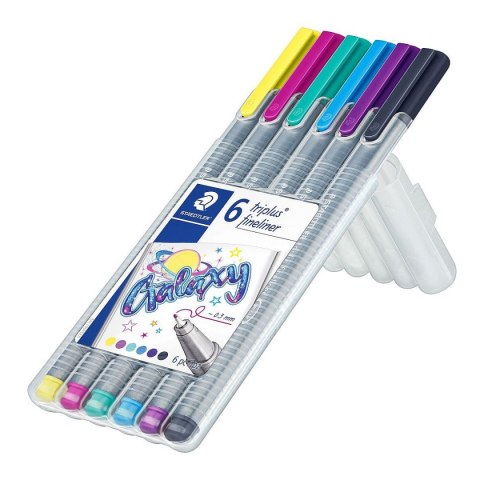 Staedtler Cienkopis pastelowa wkład mix 0,3mm 6kol. Staedtler (S 334 SB6CS11)