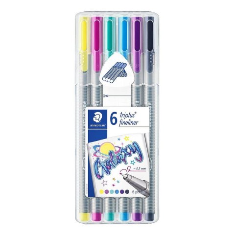 Staedtler Cienkopis pastelowa wkład mix 0,3mm 6kol. Staedtler (S 334 SB6CS11)