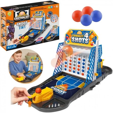 Trifox Gra zręcznościowa KOSZYKÓWKA UŁÓŻ 4 W LINII Trifox (A-2363)