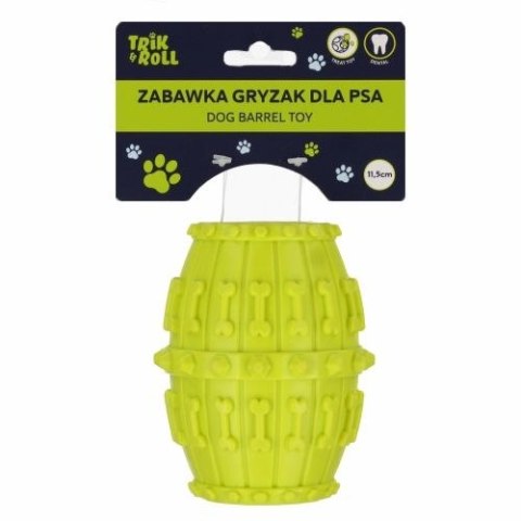 Trik Roll Gadżet Zabawka dla psa Gryzak smaczek 11,5cm limonkowy Trik Roll (560864)