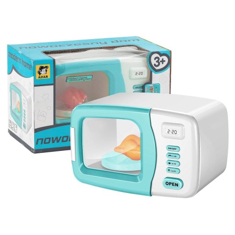 Adar Mikrofalówka zabawkowa na baterie, światło i dźwięk Adar (521759)