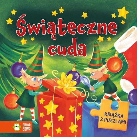 Aksjomat Książka dla dzieci Świąteczne cuda. Książka z puzzlami Aksjomat