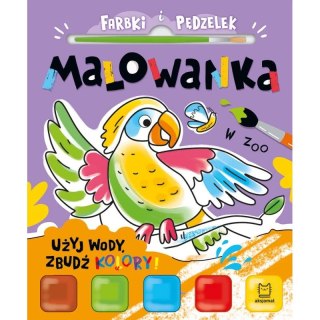 Aksjomat Książka dla dzieci Użyj wody, zbudź kolory! W zoo Aksjomat