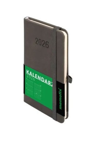 Antra Kalendarz książkowy (terminarz) 2026 MEMOFIX TDW Antra (grafitowy)