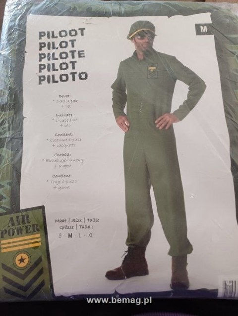 Bemag Kostium dla dorosłych, pilot rozmiar M Bemag