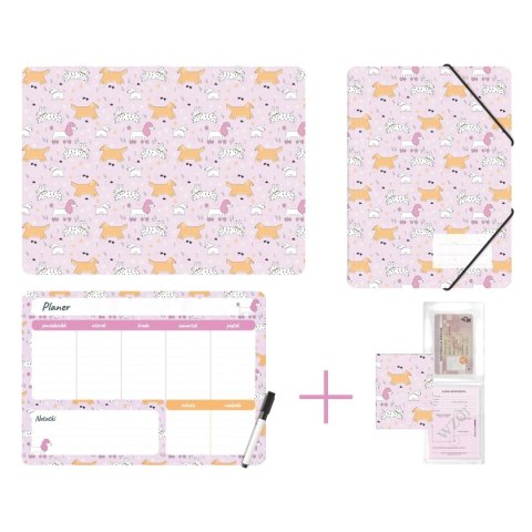 Biurfol Zestaw szkolny Puppies 4 el. Biurfol (KPL-NADRUK-01-36)