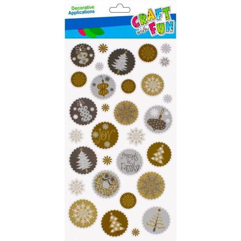 Craft with Fun Naklejka (nalepka) Śnieżynki Craft with Fun (501878)