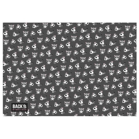 Derform Podkład na biurko BACKUP 3 szary tektura pokryta folią [mm:] 340x500 Derform (POB3A26)