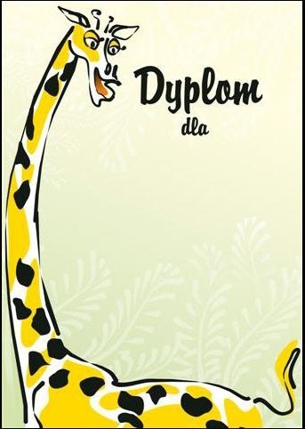 Galeria Papieru Dyplom Żyrafa A4 170g Galeria Papieru (212117)