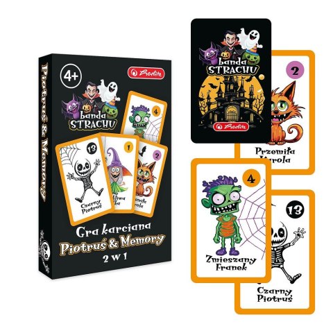 Herlitz Karty do gry Czarny Piotruś Halloween 9510188 Herlitz (300024725)