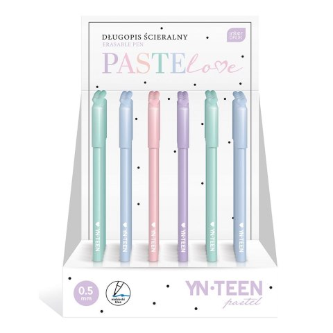 Noster Długopis wymazywalny pastelowe wkład niebieski 0,5mm Noster (5902277295293)