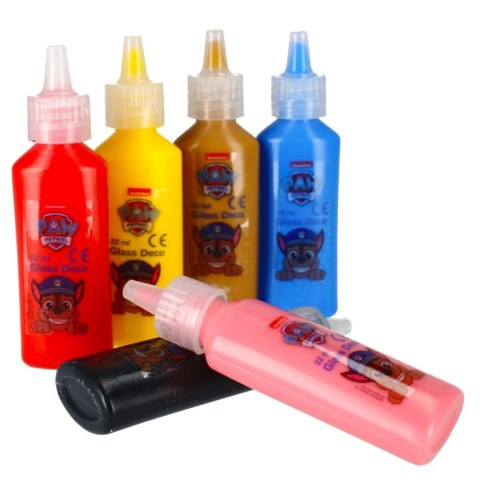 Starpak Farba do malowania na szkle Paw Patrol kolor: mix 6 kolor. Starpak (363512)