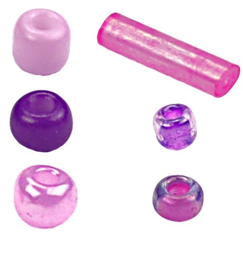 Titanum Koraliki kreatywne Craft-Fun Series tonacja fioletowa Titanum (25BR012)