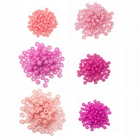 Titanum Koraliki kreatywne Craft-Fun Series tonacja różowa Titanum (25BR015)