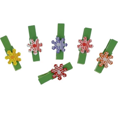 Titanum Ozdoba drewniana Craft-Fun Series klamerki kwiatki Titanum (C704)