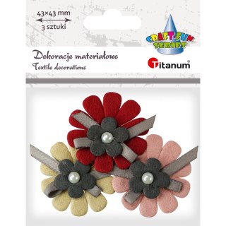 Titanum Ozdoba materiałowa Craft-Fun Series kwiatki Titanum (BY029)