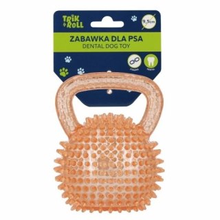 Trik Roll Gadżet Zabawka dla psa Piłka 9,5cm z uchwytem pomarańczowy Trik Roll (560870)