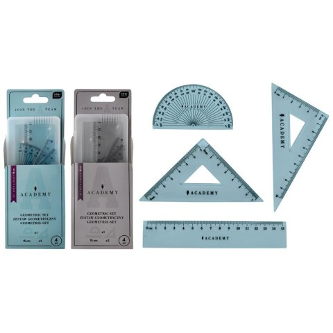 Academy Komplet geometryczny Academy 15 elemantów 4 el. Academy