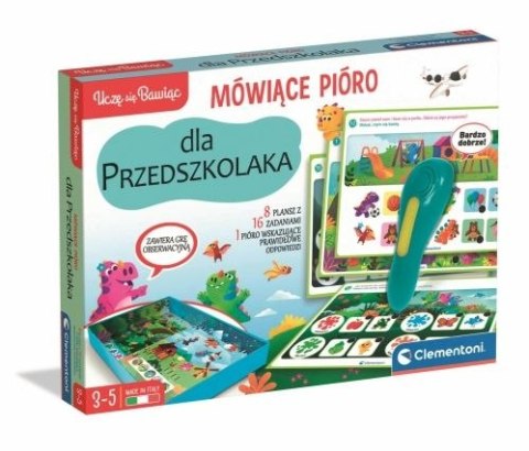 Clementoni Gra edukacyjna Mówiące pióro przedszkolaka, 500 pytań Clementoni (50390)