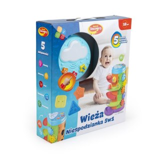 Discovery Zabawka edukacyjna WIEŻA NIESPODZIANKA 5w1 kz Discovery (DD45717)