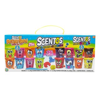 Dumel Masa plastyczna dla dzieci PACHNĄCY ZESTAW- CIASTOLINA 8szt. + PIASEK KINETYCZNY 8szt. mix Dumel (ST40449)