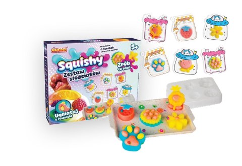 Dumel Zestaw kreatywny dla dzieci SQUISHY-ZESTAW SŁODZIAKÓW Dumel (DD30601)