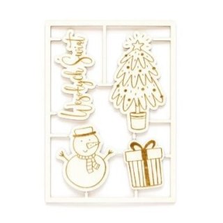 Galeria Papieru Ozdoba papierowa tekturki dekoracyjne Choinka i Bałwanek Galeria Papieru (253069)