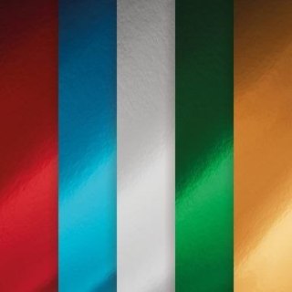 Galeria Papieru Papier ozdobny (wizytówkowy) mix kartonów lustrzanych A4 metaliczny 210g Galeria Papieru (258002)