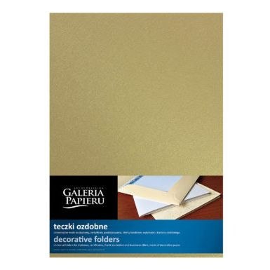 Galeria Papieru Teczka ofertowa ozdobna millenium złoty A4 kolor: ZŁOTY Galeria Papieru (221726)