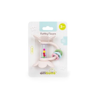 Giligums Grzechotka GRZECHOCZĄCE KWIATKI pastelowe Giligums (GG30042)